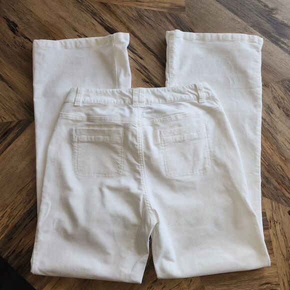 Vintage Y2K Style & Co. White Patch Pocket Bootcut Pants Sz 4 - Picture 2 of 8